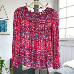 LOFT gorgeous bohemian paisley top